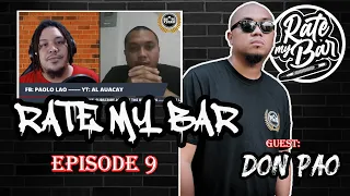 Don Pao bakit ayaw sa Fliptop? - Rate My Bar Ep. 9