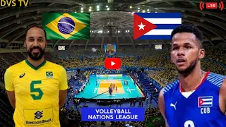 BRASIL X CUBA AO VIVO LIGA DAS NAÇÕES DE VÔLEI MASCULINO ONDE ASSISTIR COM IMAGENS