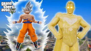GTA 5 - Goku MUI VS Superman Prime (One Million) | Epic God battle !!