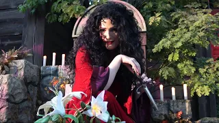 Mother Gothel from 'Tangled' Interacts with Guests at Oogie Boogie Bash - Disneyland Resort 2023