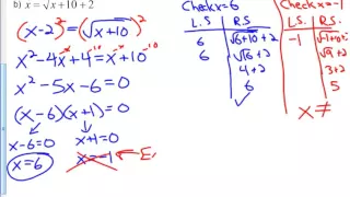 Math 521B Chapter 5 Key Concepts (Radicals) Part 2