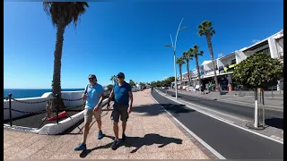 A BEAUTIFUL SUNNY DAY WALK PUERTO DEL CARMEN LANZAROTE SPAIN ☀️🌴🇮🇨🇪🇦