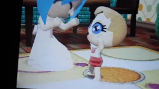 Tomodachi life Cat Baby is Standing up and Watergirl is Cute Mom!