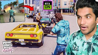 Playing GTA Vice City With RTX ON Ultra Graphics !!