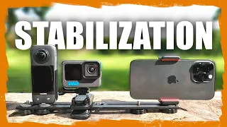 GoPro 11 vs Insta360 X3 vs iPhone 14 Pro “Action Mode” Stabilization Comparison