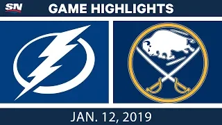 NHL Highlights | Lightning vs. Sabres - Jan. 12, 2019