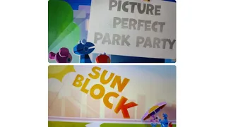 Sesame Street Mecha Builders: title cards / Picture 🖼️ Perfect Park 🏞️ Party 🥳 / Sun ☀️ Block