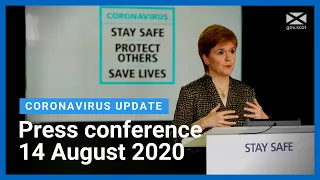 Coronavirus update from the First Minister: 14 August 2020