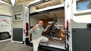 VANTOURER 600 D, CAMPER PURO, IL VAN PERFETTO PER GLI AMANTI DI BIKE 🚲,6 POSTI LETTO IN 5,99 metri