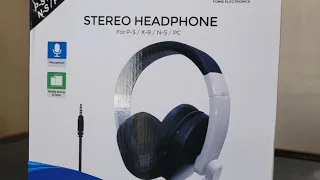 unboxing DOBE stereo headphone for ps4 ps5