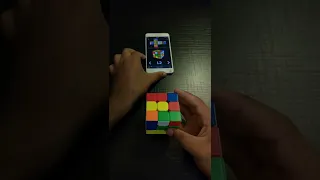 How To Solve a Rubik's Cube With Your Mobile Phone #shorts