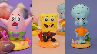 DIY Clay Sculpture: SpongeBob SquarePants | Spongebob ,Patrick ,Squidward