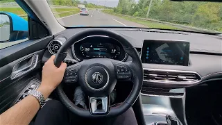 MG HS 1.5 TGI - consumption on 130 km/h (city + engine sound)