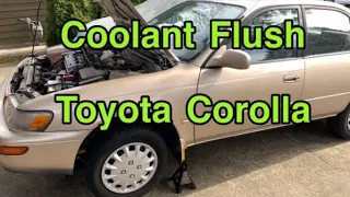 How to Coolant Flush: Toyota Corolla 1991 - 2002