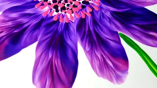 (880) Really beautiful purple flowers | Acrylic Painting | Easy painting ideas | Designer Gemma77