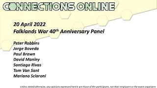 Falklands War 40th Anniversary Panel