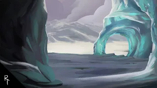 Walls of Ice - Digital Painting Process