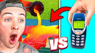 Reacting to MOLTEN LAVA vs EVERYTHING (BULLETPROOF GLASS?)