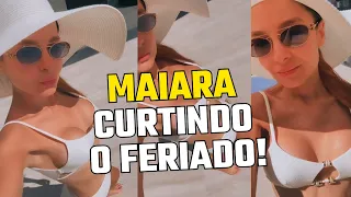 MAIARA CURTE FERIADO EM CASA APÓS POLÊMICA! ASSISTA O VÍDEO