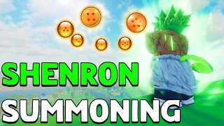 i Used DRAGON BALLS to SUMMON SHENRON in This DBZ GAME on ROBLOX