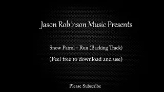 Run - Snow Patrol - Backing Track