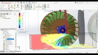 SolidWorks Flow Simulation Tutorial with Rotating Region on Run of River Hydro Turbine