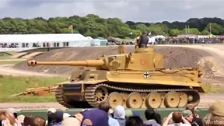 Tiger and Churchill tank at Bovington Tank Museum UK