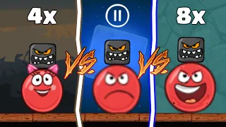 RED BALL 4: BLACK BOX COMPLETE ALL LEVELS (31-75) with '4x vs 8x' Speed Gameplay VOLUME 3-5