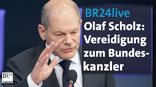 BR24live: Vereidigung des neuen Bundeskanzlers Olaf Scholz | BR24