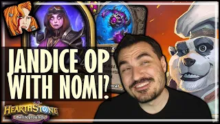 JANDICE IS GOD TIER WITH NOMI?? - Hearthstone Battlegrounds