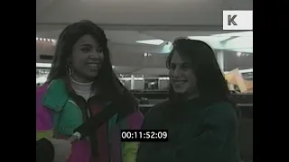 USA 1990s Teenagers Hanging Out At The Mall