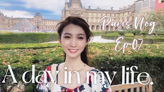 🇫🇷Paris Vlog Ep.07｜Living alone diaries｜一個人漫遊巴黎真的會上癮｜A day in my life｜羅浮宮看展｜亞歷山大三世橋｜杜樂麗花園｜小皇宮｜