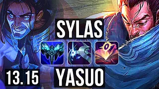SYLAS vs YASUO (MID) | 10/1/3, 900+ games, Legendary, 1.1M mastery | NA Grandmaster | 13.15