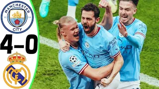 Man City vs Real Madrid 4-0 - All Goals and Highlights - 2023 HD