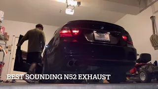 Best Sounding Budget Exhaust Setup For N52! Secondary Cat Delete