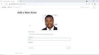 31. Designing your first form (Create Actor) | ASP.NET MVC