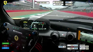 couple of rather greasy laps around Silverstone in the FXXK EVO