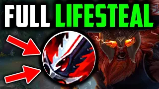 FULL LIFE STEAL OLAF INSTA HEALS! (75% LIFE STEAL BUILD) - Olaf League of Legends