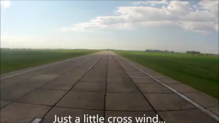 Ultralight Landing in Mid Morning Turbulence