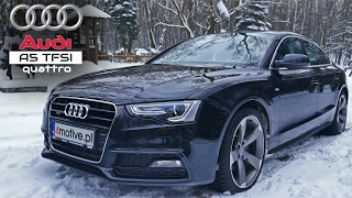 Audi A5 S-line Sportback Quattro w zimowej scenerii