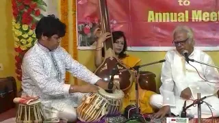 Pt.Aloke Chatterjee vocal n Soumitrajit Chatterjee on tabla ,Raga Barwa