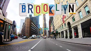 Brooklyn 4k - Driving Downtown - New York City, USA