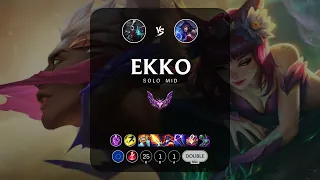 Ekko Mid vs Ahri - EUW Master Patch 14.5