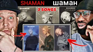 SHAMAN 3 SONGS - МОКРЫЙ ДОЖДЬ & УЛЕТАЙ & ТАЯЛИ | FIRST TIME HEARING REACTION