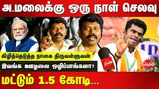 அண்ணாமலைக்கு ஒரு நாள் செலவு  மட்டும் 1.5 கோடி Nagai Thiruvalluvan Latest Interview |Modi | Annamalai