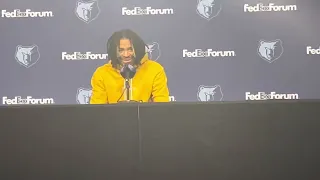 11-25-22 Memphis Grizzlies Guard JA Morant Postgame Interview