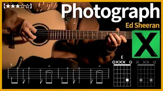 359.Ed Sheeran - Photograph 【★★★☆☆】 guitar | Guitar tutorial | (TAB+Chords)