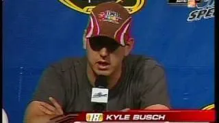 Kyle Busch on Tony Stewart at Daytona 2009.