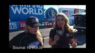 Brittany Force reset the national speed record to 338.43mph