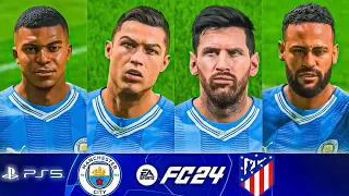 FIFA 24😱| RONALDO,MESSI,NEYMAR,MBAPPE ALL STARS | Manchester City vs Atl Madrid